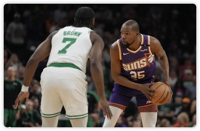 波尔津吉斯30+8杜兰特空砍30分 凯尔特人大胜太阳