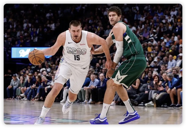 约老师复出爆砍39+10+10 字母哥缺阵掘金轻取雄鹿